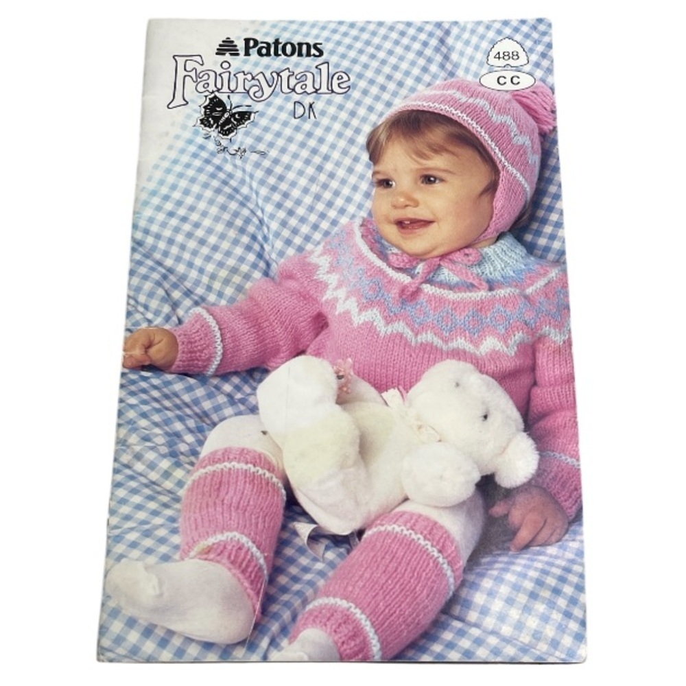 Vintage 1987 Patons Fairytale DK Baby Knitting Pattern Book